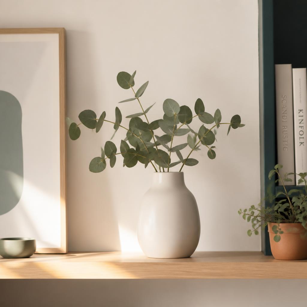 Pladsholderbillede: stilrent hjemmemiljø med eucalyptus og naturligt lys